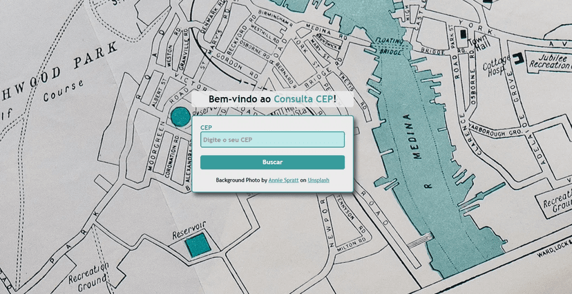 Print do projeto Consulta CEP