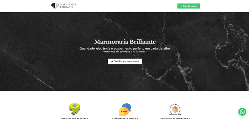 Print do projeto Projeto Marmoraria Brilhante